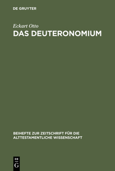 Hardcover Das Deuteronomium: Politische Theologie Und Rechtsreform in Juda Und Assyrien [German] Book