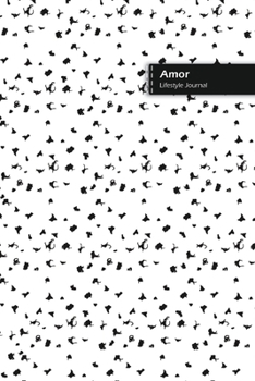 Paperback Amor Lifestyle Journal, Blank Write-in Notebook, Dotted Lines, Wide Ruled, Size (A5) 6 x 9 In (White) Book