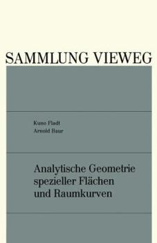 Paperback Analytische Geometrie Spezieller Flächen Und Raumkurven [German] Book