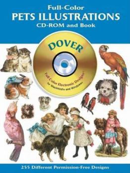 Paperback Pets Illustrations [With CDROM] Book