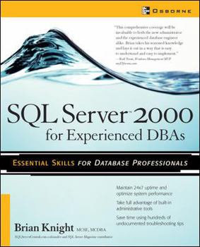 Paperback SQL Server 2000 for Experienced Dbas Book