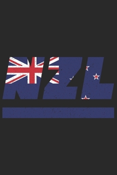 NZL: Neuseeland Notizbuch mit blanko 120 Seiten in weiß. Notizheft mit der neuseeländischen Flagge (German Edition)