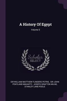 Paperback A History Of Egypt; Volume 5 Book