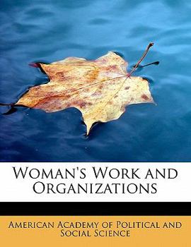 Paperback Woman's Work and Organizations Book