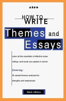 Paperback Arco How to Write Themes & Essays Book