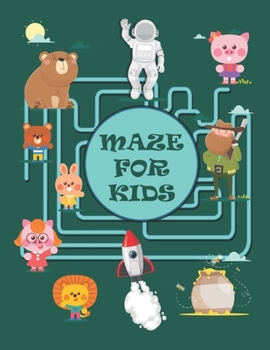 Paperback Maze For Kids: 100+ maze puzzle for kids. Book