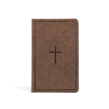 Imitation Leather KJV Thinline Reference Bible, Brown Leathertouch Book