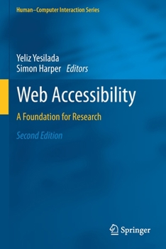 Paperback Web Accessibility: A Foundation for Research Book