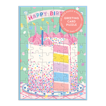 Misc. Confetti Birthday Cake Greeting Card Puzzle Book
