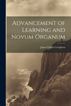 Paperback Advancement of Learning and Novum Organum Book