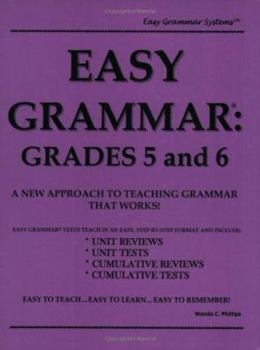 Paperback Easy Grammar: Grades 5 and 6 Book