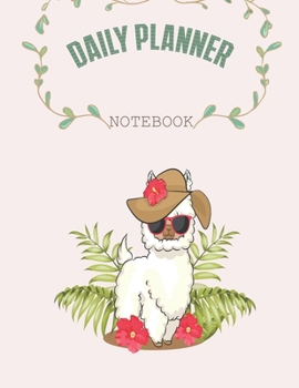 Paperback Daily planner notebook: Daily planner Notebook with Cute Cartoon cover Extra large (8.5 x 11) inches, 110 pages, Daily planner notebook Book