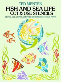 Paperback Fish and Sea Life Cut & Use Stencils Book