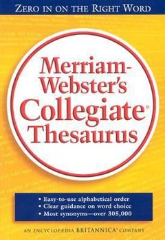 Hardcover Merriam-Webster's Collegiate Thesaurus Book