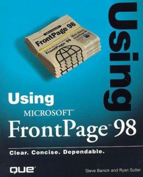 Paperback Using Microsoft FrontPage Book