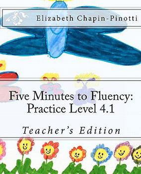 Paperback Five Minutes to Fluency: Practice Level 4.1: Teacher's Edition Book