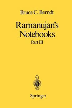 Paperback Ramanujan's Notebooks: Part III Book