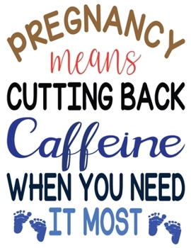 Paperback Pregnancy Means Cuttung Back Caffeine When You Need It Most: Mint Green Stripes Tracker for Newborns, Breastfeeding Journal, Sleeping and Baby Health Book