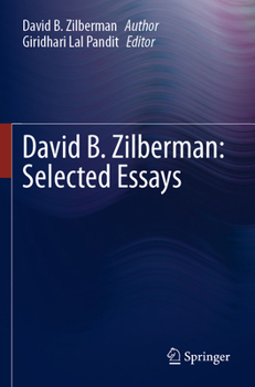 Paperback David B. Zilberman: Selected Essays Book