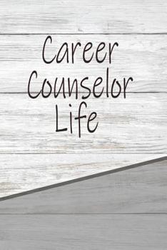 Paperback Career Counselor Life: Personalized Rustic Isometric Dot Notebook 120 Pages 6x9 Book