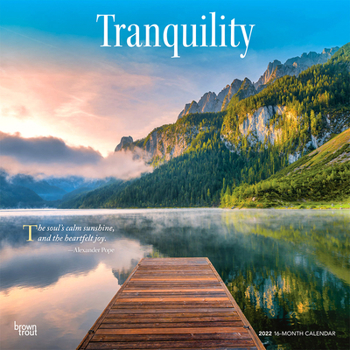 Tranquility 2022 12 x 12 Inch Monthly Square Wall Calendar, Inspiration Quotes