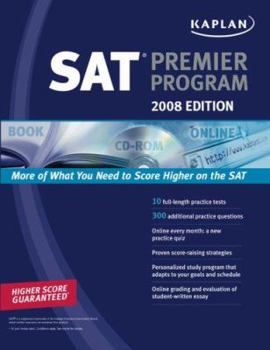 Paperback Kaplan SAT 2008 Premier Program (W/ CD-ROM) [With CDROM] Book