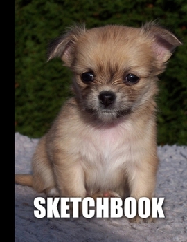 Sketchbook: Cute Puppy Dog Cover Design | White Paper | 120 Blank Unlined Pages | 8.5" X 11" | Matte Finished Soft Cover