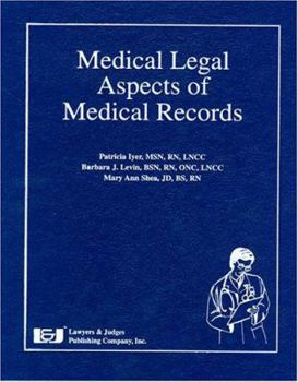 Hardcover Medical Legal Aspects of Medical Records Book