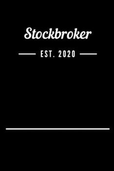 Paperback Stockbroker EST. 2020: Blank Lined Notebook Journal Book