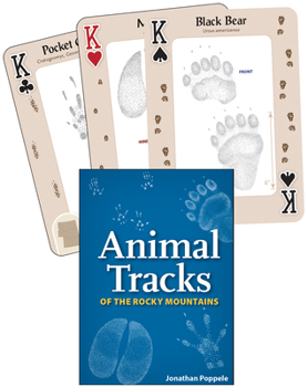 Cards Animal Tracks of the Rocky Mountains Playing Cards Book