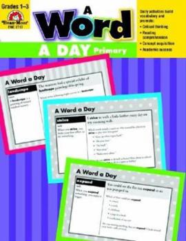 Paperback A Word a Day, Grades 1-3 Book