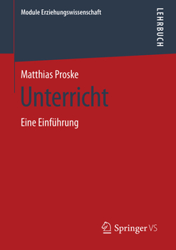 Paperback Unterricht: Eine Einführung [German] Book