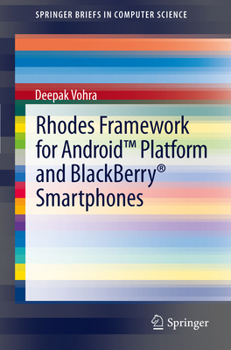 Paperback Rhodes Framework for Android(tm) Platform and Blackberry(r) Smartphones Book
