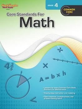 Paperback Core Standards for Math Reproducible Grade 4 Book