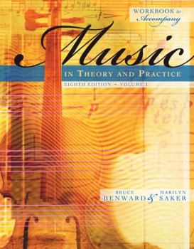 Spiral-bound Workbook to Accompany Music in Theory and Practice, Volume 1 with Finale Discount Sticker Book