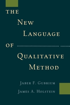 Paperback The New Language of Qualitative Method Book