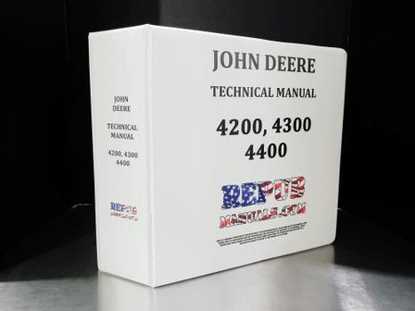 Ring-bound 4400 John Deere Technical Service Shop Repair Dealer Manual Book