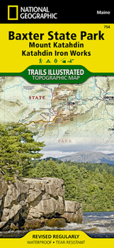 Loose Leaf Baxter State Park Map [Mount Katahdin, Katahdin Iron Works] Book