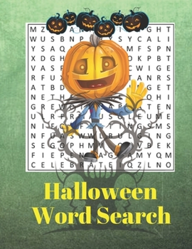 Paperback Halloween Word Search: Activity Find Puzzles Game with Large Print Book