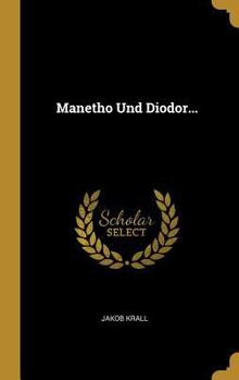Hardcover Manetho Und Diodor... [German] Book