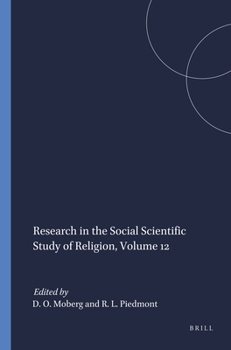 Hardcover Research in the Social Scientific Study of Religion, Volume 12 Book
