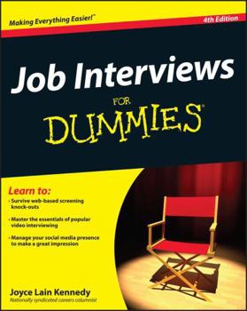 Paperback Job Interviews for Dummies Book