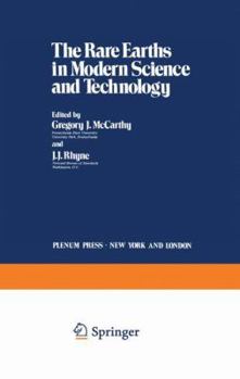 Paperback The Rare Earths in Modern Science and Technology Book