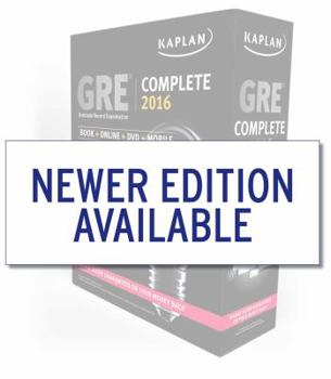 Paperback GRE Complete 2016: The Ultimate in Comprehensive Self-Study for GRE: Book + Online + DVD + Mobile (Kaplan Test Prep) Book