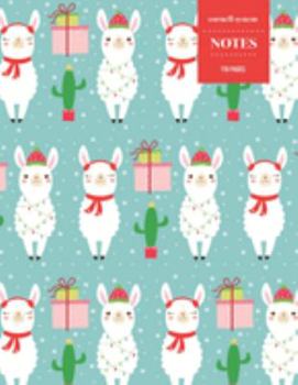 Cornell System Notes 110 Pages: Christmas Llama Alpaca Notebook for Professionals and Students, Teachers and Writers | Succulent Llama Pattern
