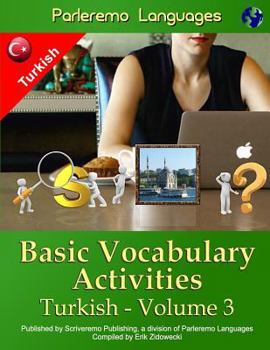 Paperback Parleremo Languages Basic Vocabulary Activities Turkish - Volume 3 [Turkish] Book