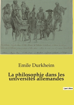 Paperback La philosophie dans les universités allemandes [French] Book