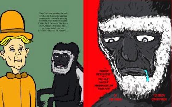 Hardcover The Inquisitive Guereza Monkey and the Post-Soviet East Bloc Abandoned Nuclear Power Plant Book