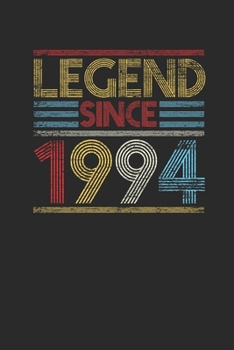 Paperback Legend Since 1994: Graph Paper Notebook (6" x 9" - 120 pages) Birthday Themed Notebook for Daily Journal, Diary, and Gift Book