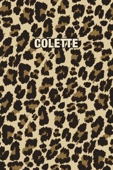 Paperback Colette: Personalized Notebook - Leopard Print (Animal Pattern). Blank College Ruled (Lined) Journal for Notes, Journaling, Dia Book